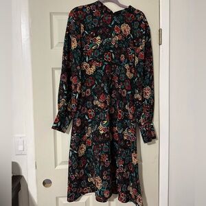 Lulu's Multicolor Floral Long Sleeve Dress